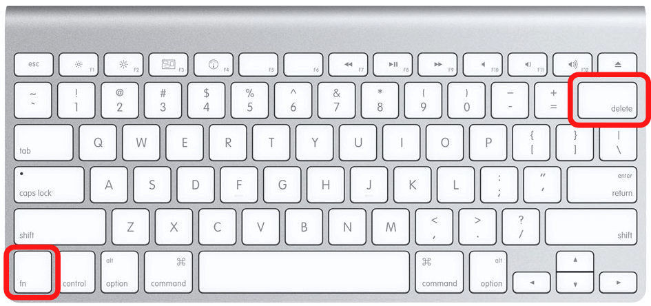 Delete Forwards on MacBook